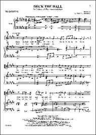 cover Deck the Hall Two-Part choral sheet music cover